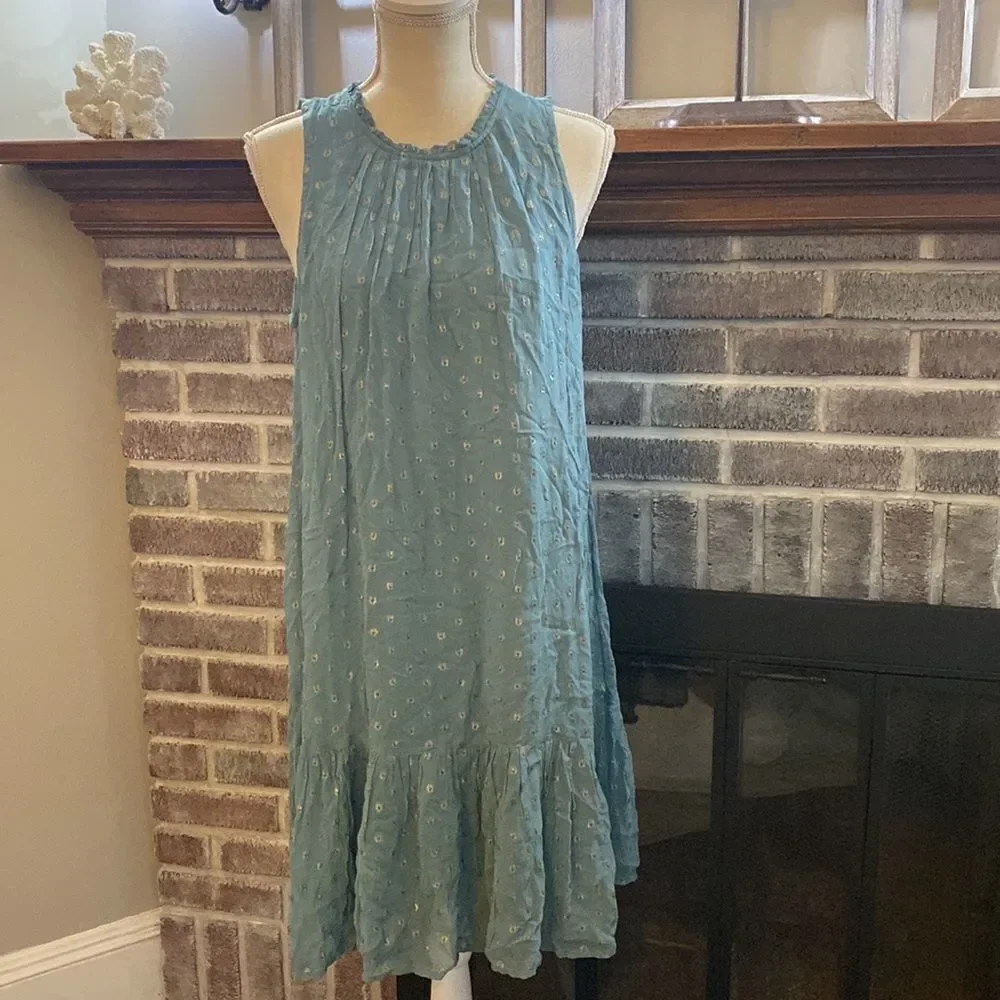 Anthropologie - Blue Natalie Flounced Tunic Dress - Picture 5 of 7